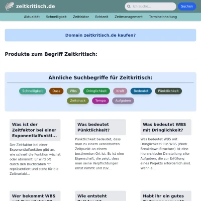 Screenshot zeitkritisch.de