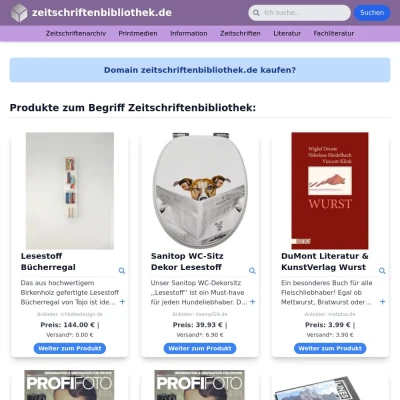 Screenshot zeitschriftenbibliothek.de