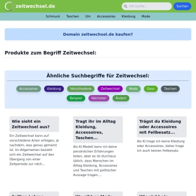 Screenshot zeitwechsel.de