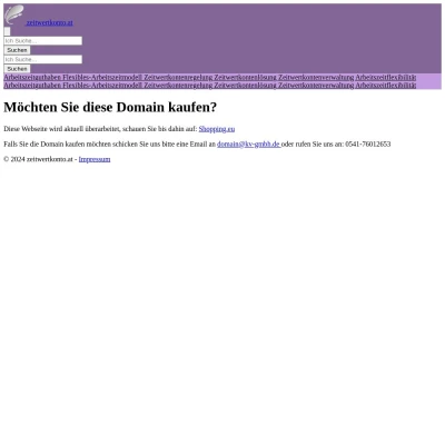 Screenshot zeitwertkonto.at