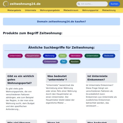 Screenshot zeitwohnung24.de