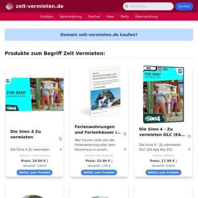 Screenshot zelt-vermieten.de