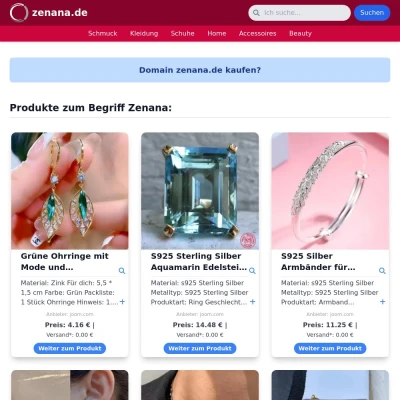 Screenshot zenana.de