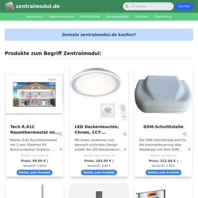 Screenshot zentralmodul.de