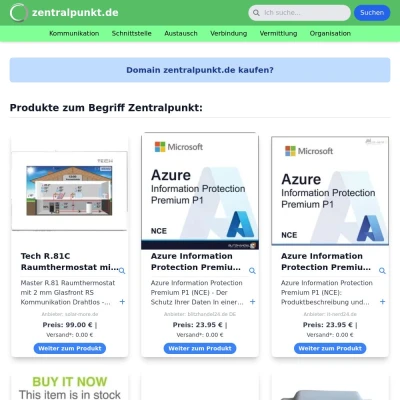 Screenshot zentralpunkt.de