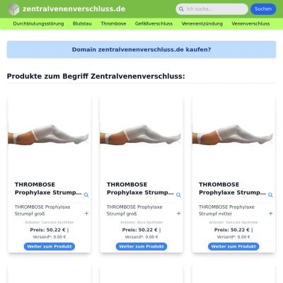 Screenshot zentralvenenverschluss.de