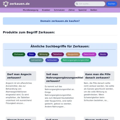 Screenshot zerkauen.de