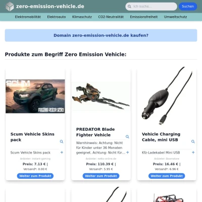 Screenshot zero-emission-vehicle.de