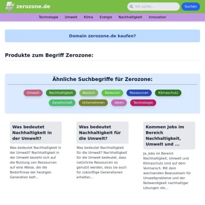 Screenshot zerozone.de