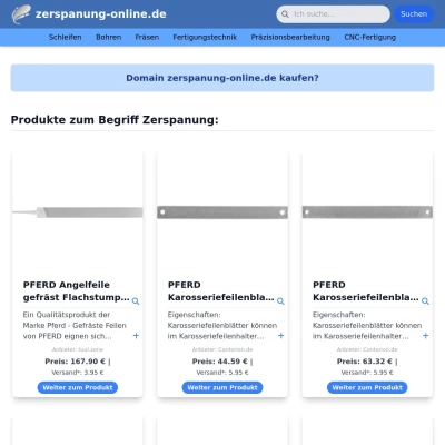 Screenshot zerspanung-online.de