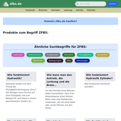 Screenshot zfbs.de