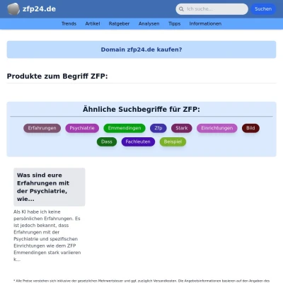 Screenshot zfp24.de