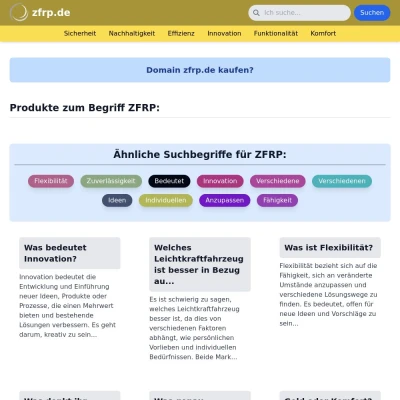 Screenshot zfrp.de