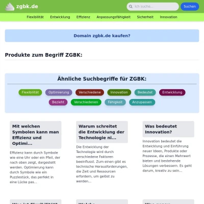 Screenshot zgbk.de