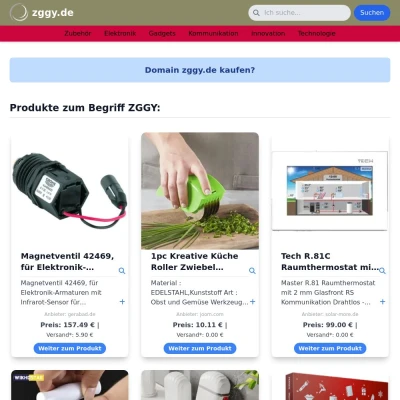 Screenshot zggy.de
