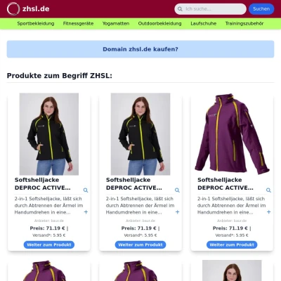 Screenshot zhsl.de