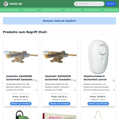 Screenshot zhuli.de