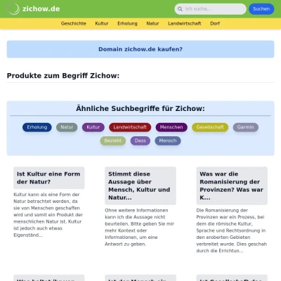 Screenshot zichow.de