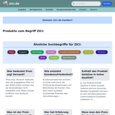 Screenshot zici.de