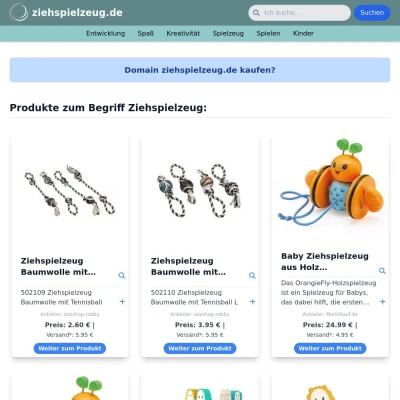 Screenshot ziehspielzeug.de