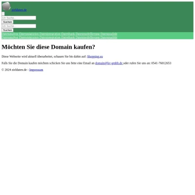 Screenshot zieldaten.de