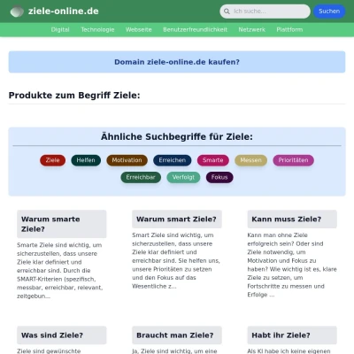 Screenshot ziele-online.de