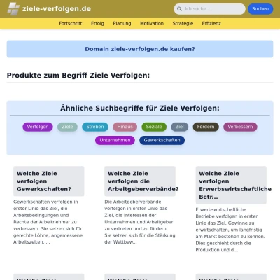 Screenshot ziele-verfolgen.de