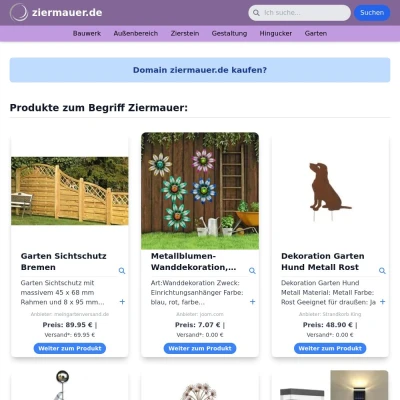 Screenshot ziermauer.de
