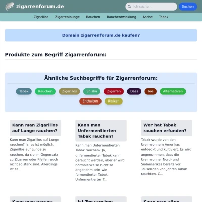 Screenshot zigarrenforum.de