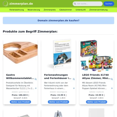 Screenshot zimmerplan.de