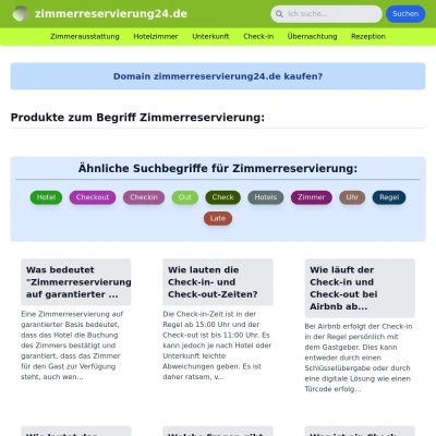 Screenshot zimmerreservierung24.de