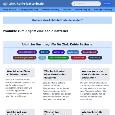 Screenshot zink-kohle-batterie.de