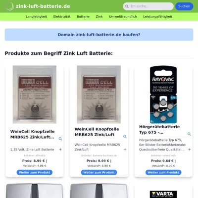 Screenshot zink-luft-batterie.de