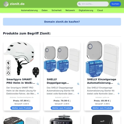 Screenshot zionit.de