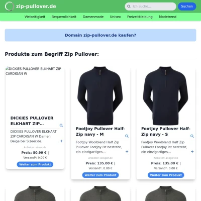 Screenshot zip-pullover.de