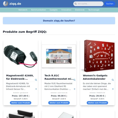 Screenshot ziqq.de