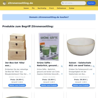 Screenshot zitronenseitling.de