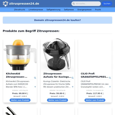 Screenshot zitruspressen24.de