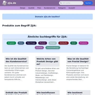 Screenshot zjia.de