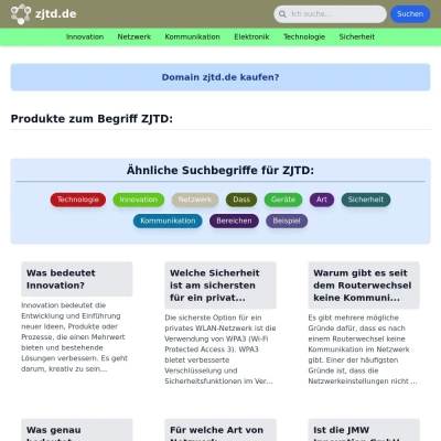 Screenshot zjtd.de