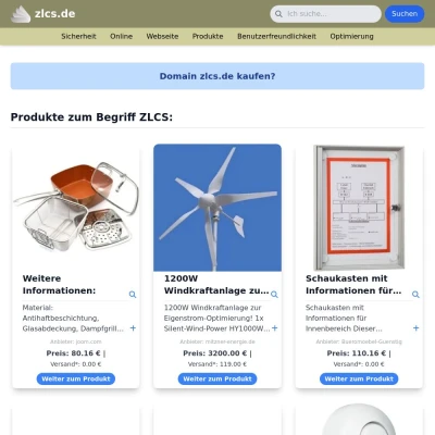 Screenshot zlcs.de