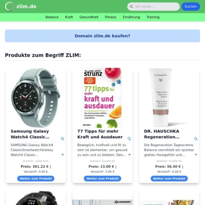Screenshot zlim.de
