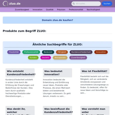 Screenshot zluo.de