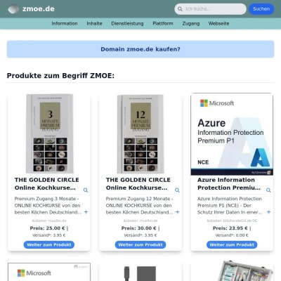 Screenshot zmoe.de