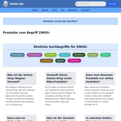 Screenshot zmoo.de