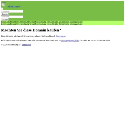 Screenshot zollfahndung.de