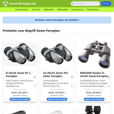 Screenshot zoom-fernglas.de