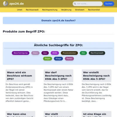 Screenshot zpo24.de