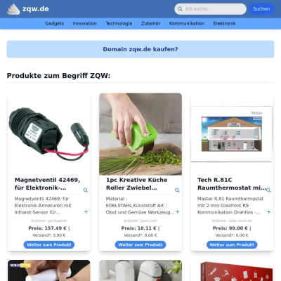 Screenshot zqw.de