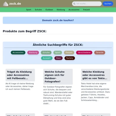 Screenshot zsck.de